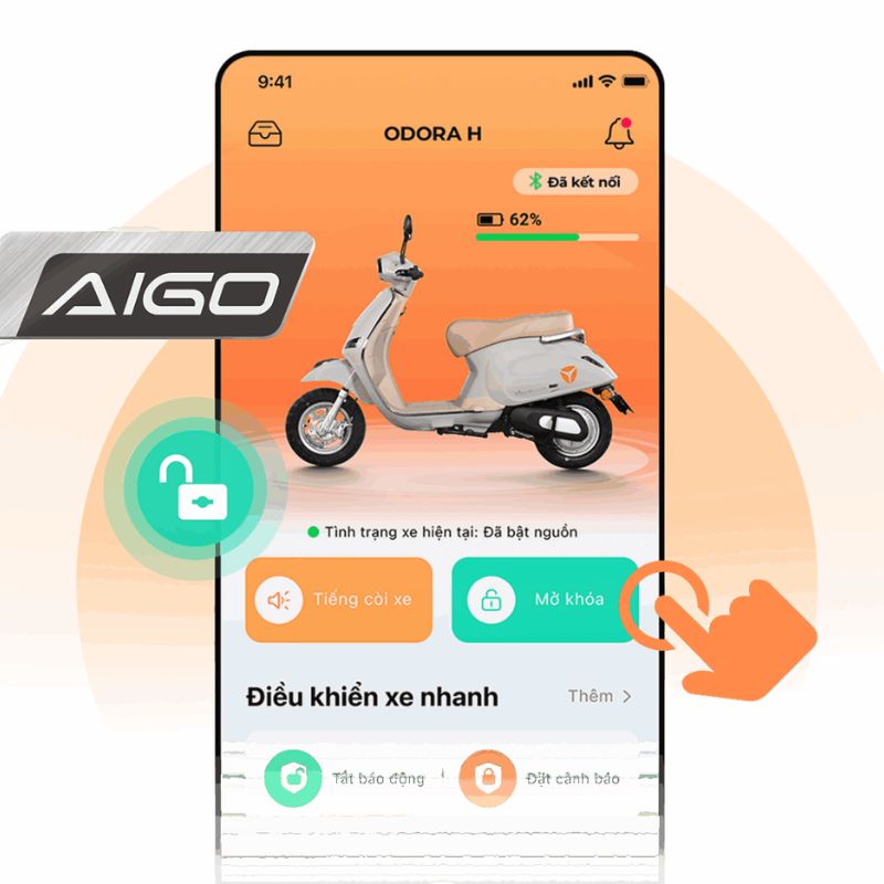 Công nghệ AIGO cho xe Yadea Odora H