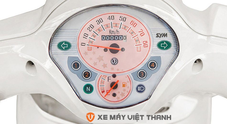 Thiết kế đồng hồ xe SYM Angela 50cc