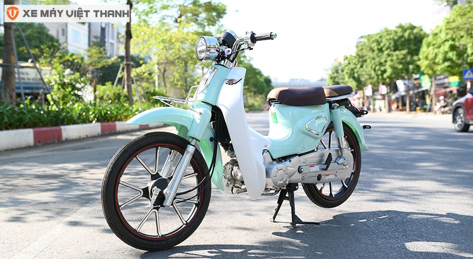 mẫu xe Cub50cc màu xanh ngọc nổi bật