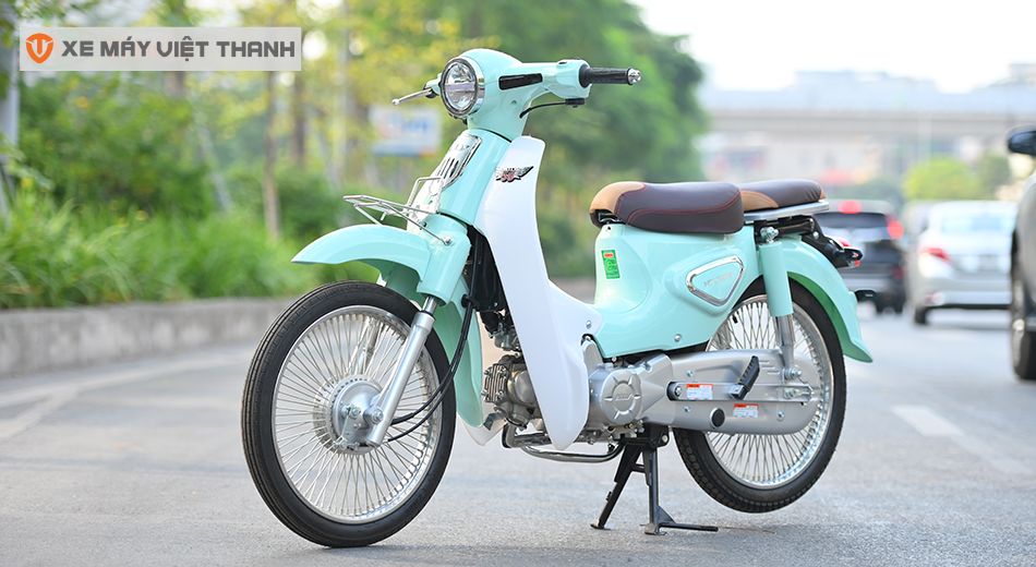 Mẫu xe Cub Ally New 50SE màu xanh ngọc