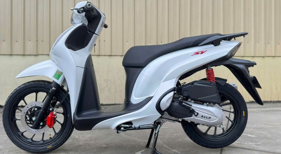 Mẫu xe Ally SV 50cc màu trắng sang trọng