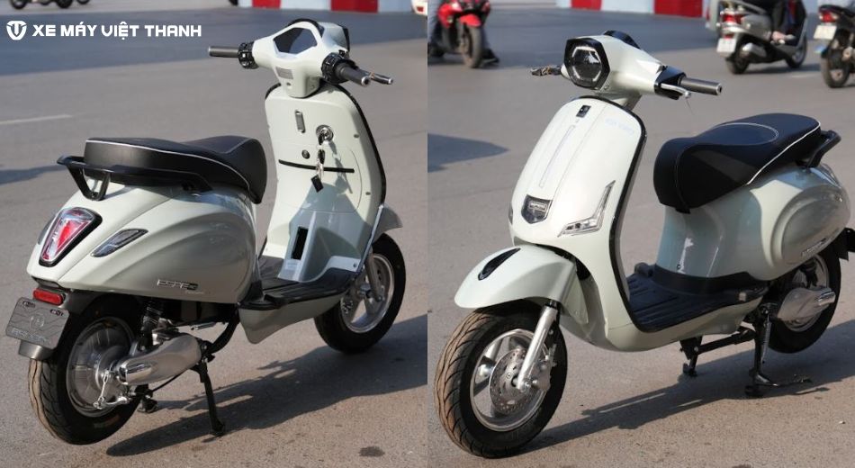 Mẫu xe máy điện Diamond Ultra dáng Vespa đẹp