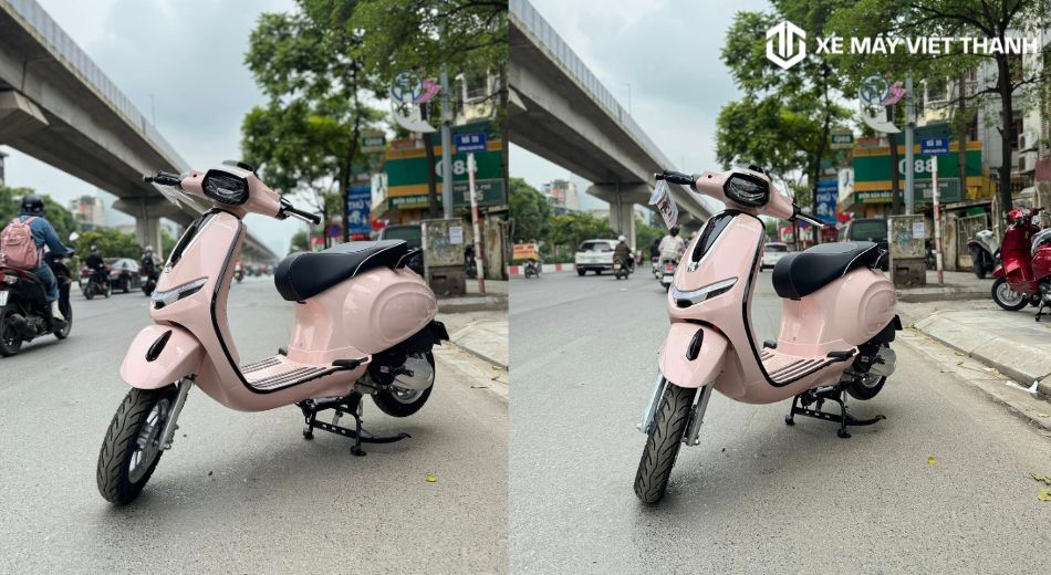 Xe Espero Enigma 50cc màu hồng trà sữa