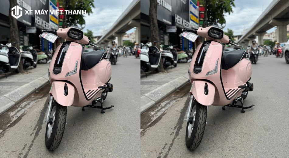 Mẫu xe Diamond Plus 50cc màu hồng