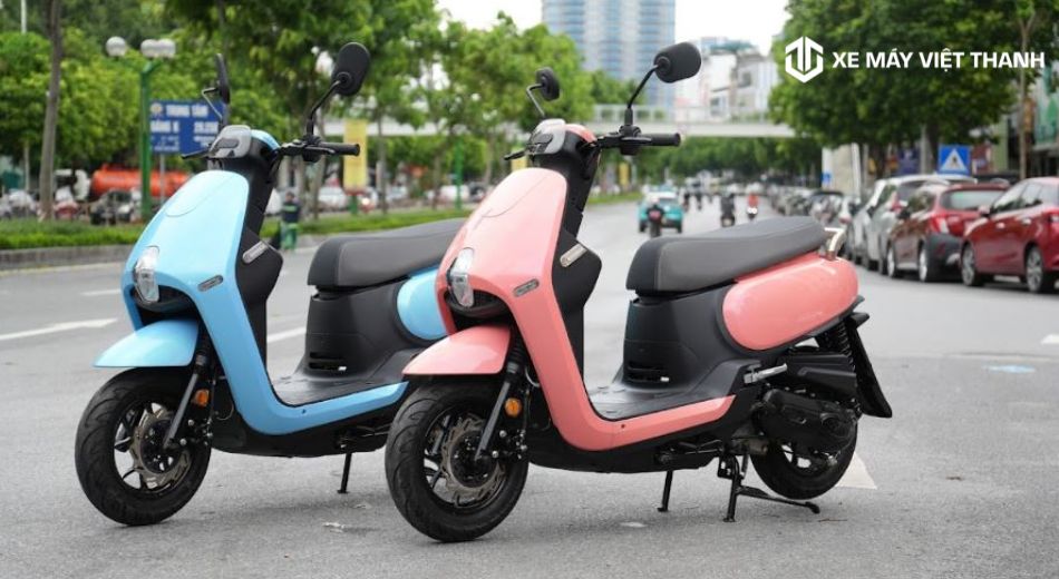 Mẫu xe Priti 50cc đủ màu cho học sinh