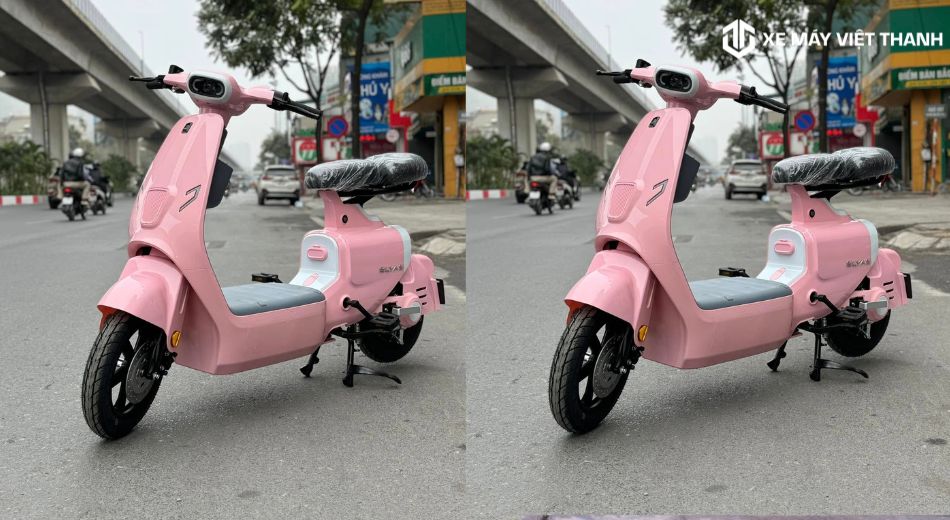 Xe Ally Elyas màu hồng nữ tính cực xinh