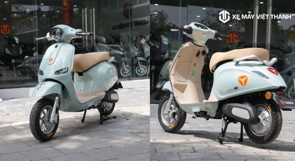 Mẫu xe máy điện Odora S2 màu xanh đẹp