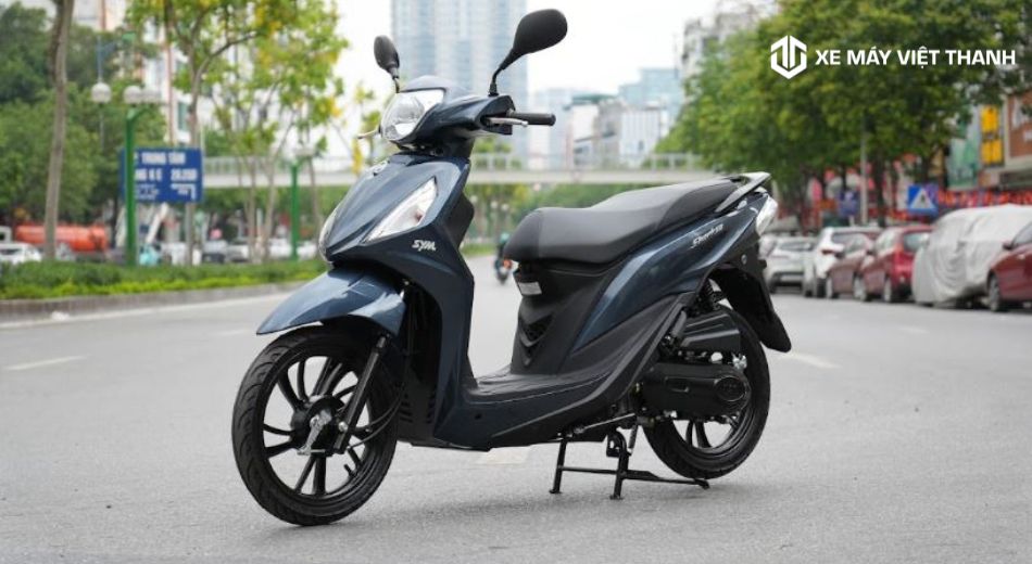 Mẫu xe 50cc SYM Shark FI màu xanh ấn tượng