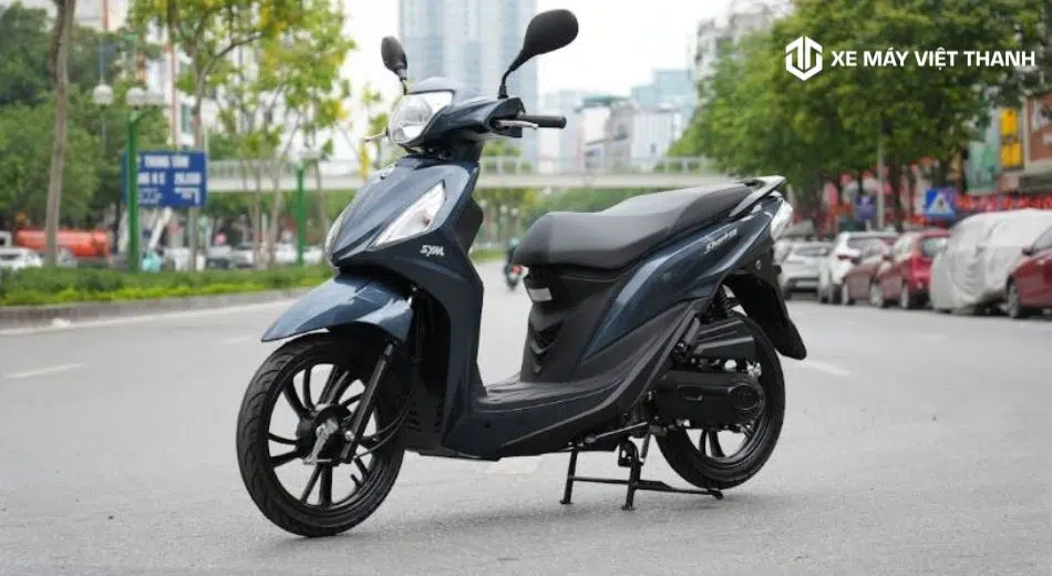 Mẫu xe 50cc SYM Shark FI màu xanh ấn tượng