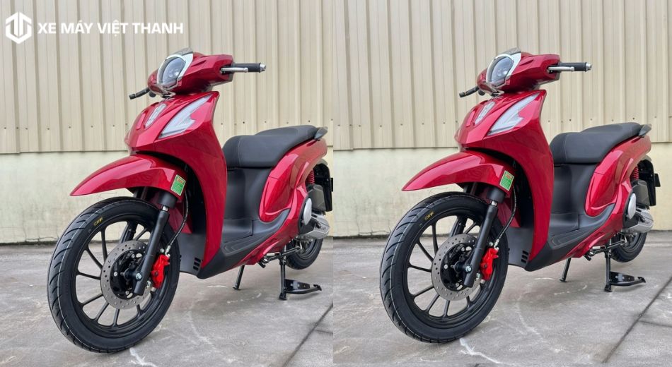 Mẫu xe Ally Sv 50cc màu đỏ cực nổi bật