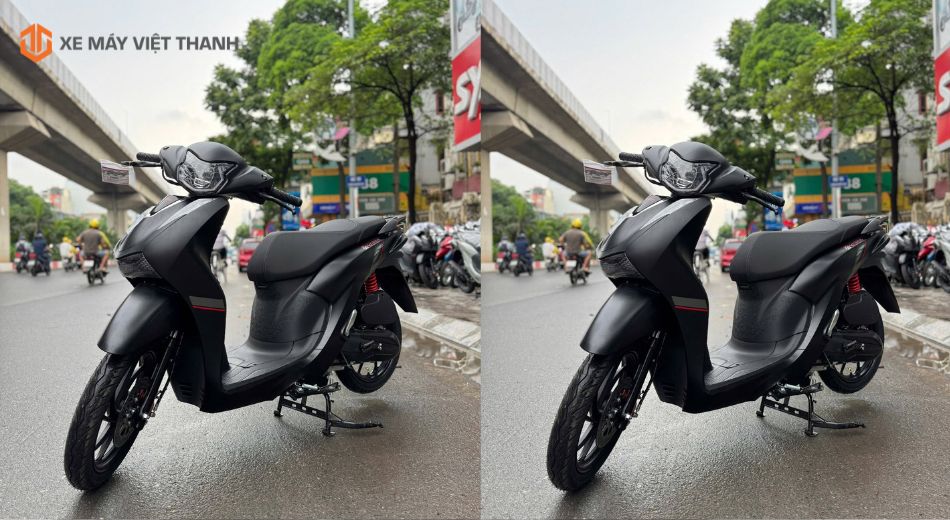 Xe Velia 50cc màu đen dáng SH cá tính