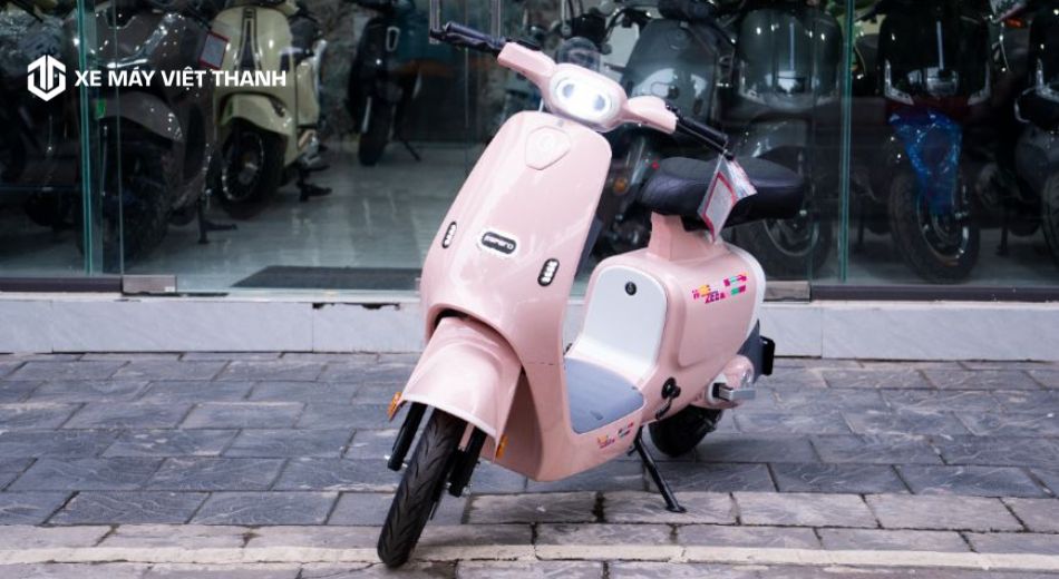Mẫu xe đạp điện Espero WeZee màu hồng xinh