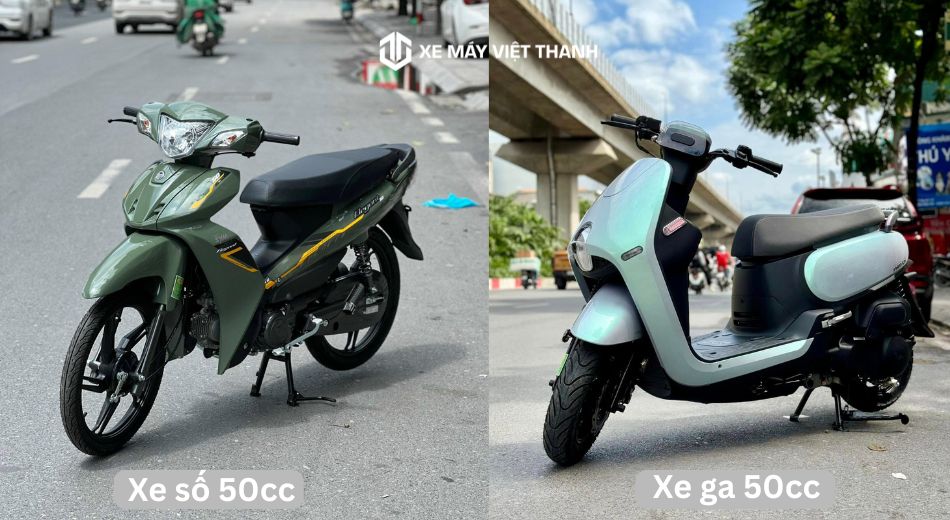 Nên mua xe ga 50cc hay xe số 50cc