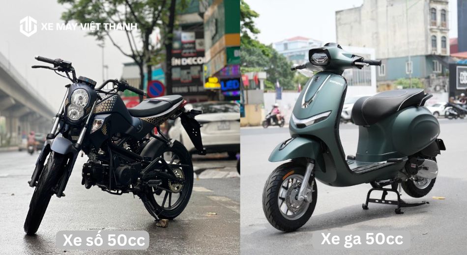 Điểm giống nhau của xe ga 50cc và xe số 50cc