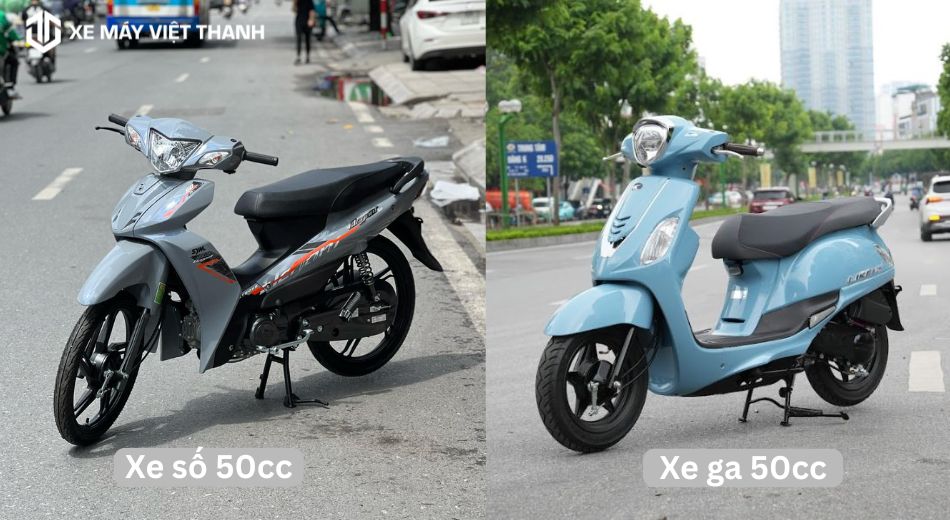 Mẫu xe ga 50cc và xe số 50cc