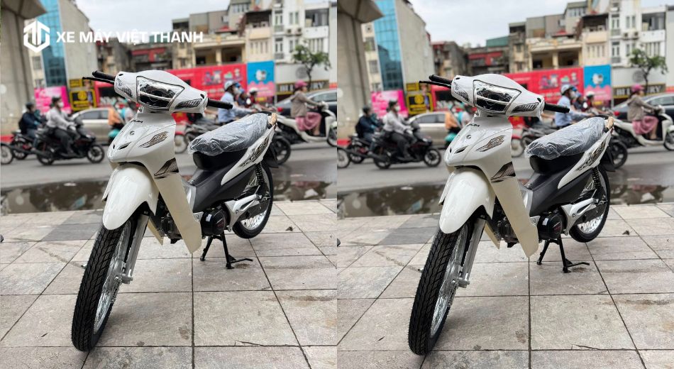 Mẫu xe Wave 50cc màu trắng đẹp - wave 50cc hãng nào tốt