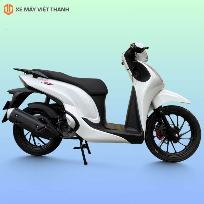 Thiết kế xe ga Ally SV 50cc màu trắng