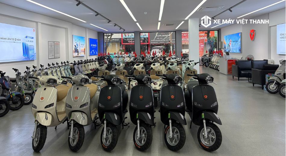 Thiết kế xe máy điện Yadea phong phú, nhiều màu sắc