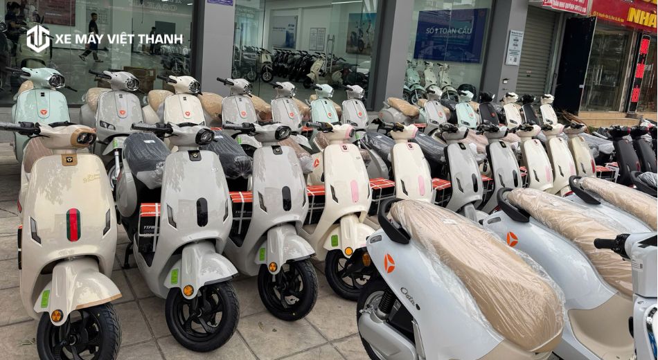Thiết kế xe máy điện nữ hãng yadea