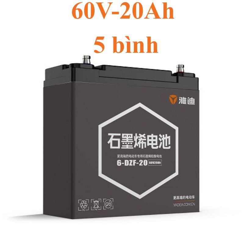 ẮC QUY XE MÁY ĐIỆN YADEA 60V-20AH